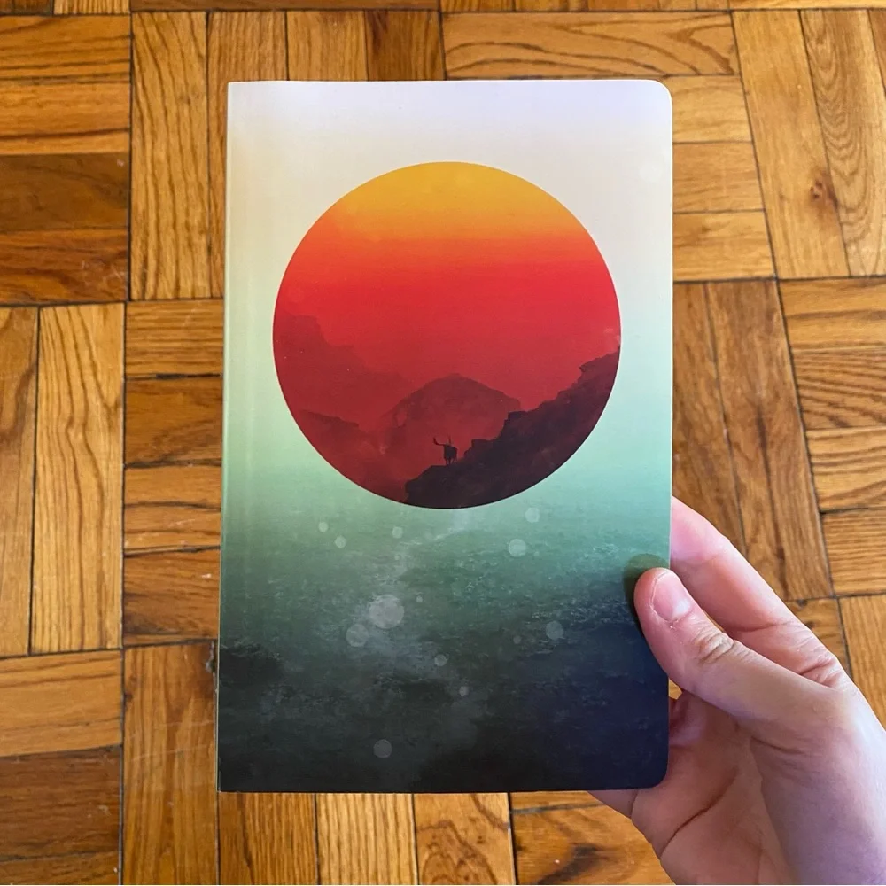 Artistic Bohemian Travel Cover Notebook with Lined Pages